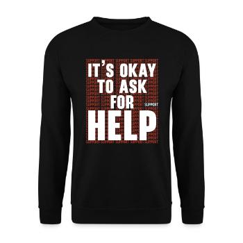 Unity Day Anti Bullying Bully Prevention Kindness - Unisex Sweatshirt - black - Front - Alina (178cm) & Michal (187cm)