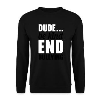 Unity Day Anti Bullying Bully Prevention Kindness - Unisex Sweatshirt - black - Front - Alina (178cm) & Michal (187cm)