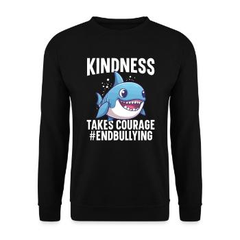 Unity Day Anti Bullying Bully Prevention Kindness - Unisex Sweatshirt - black - Front - Alina (178cm) & Michal (187cm)
