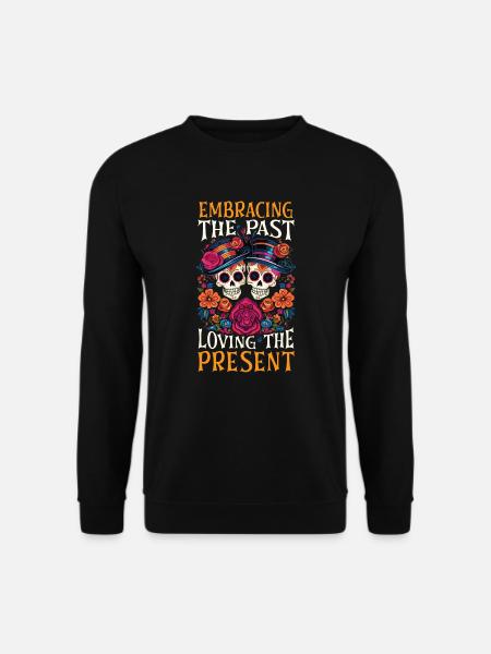Dia de los Muertos Sugar Skull Mexikanischer Feiertag - Unisex Pullover - Schwarz