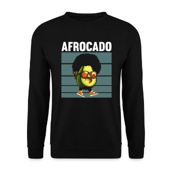 Süße Avocado Wortspiel Frucht Guac Witze Guacamole Liebhaber - Unisex Pullover - Schwarz - Vorne - Alina (178cm) & Michal (187cm)
