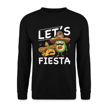 Avocado Taco Mexique Guacamole Lover Cinco De Mayo - Sweat-shirt Unisexe - noir - Devant - Alina (178cm) & Michal (187cm)