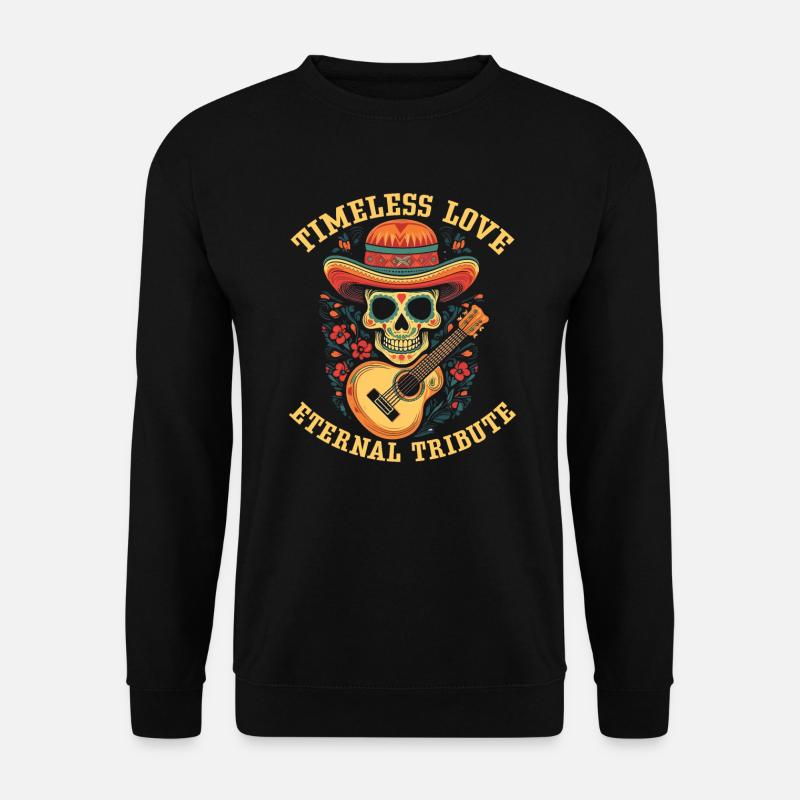 Dia de los Muertos Sugar Skull Mexikanischer Feiertag - Unisex Pullover - Schwarz