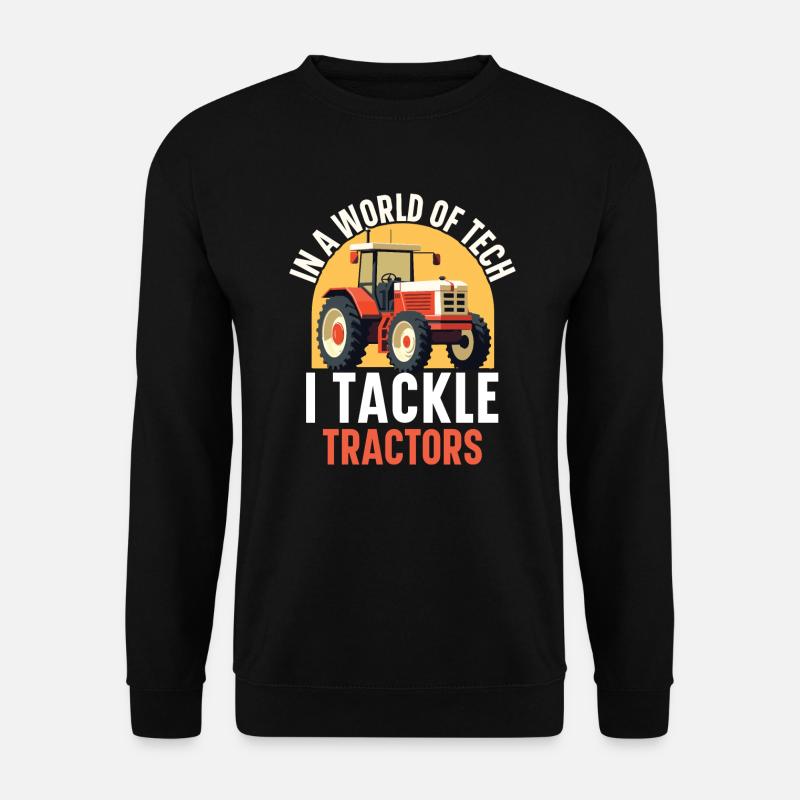 Traktormechaniker Ackerschlepper Reparatur Mechanisch - Unisex Pullover - Schwarz