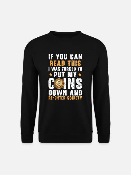 Münzsammler Numismatiker Münzsammler - Unisex Pullover - Schwarz