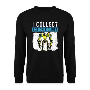 Actionfigur Sammler Hobby Spielzeug Sammlung - Unisex Pullover - Schwarz - Vorne - Alina (178cm) & Michal (187cm)