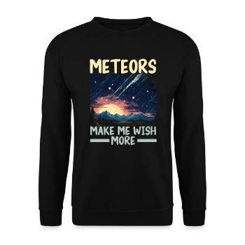 Astronom Astronomie Sternbilder Sterne Weltraum - Unisex Pullover - Schwarz - Vorne - Alina (178cm) & Michal (187cm)