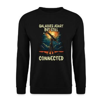 Astronom Astronomie Sternbilder Sterne Weltraum - Unisex Pullover - Schwarz - Vorne - Alina (178cm) & Michal (187cm)