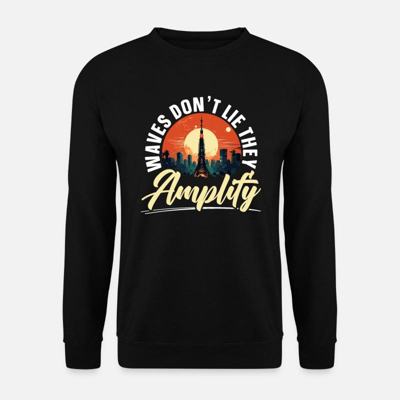 Amateurfunker Morsecode Radioaktivität - Unisex Pullover - Schwarz