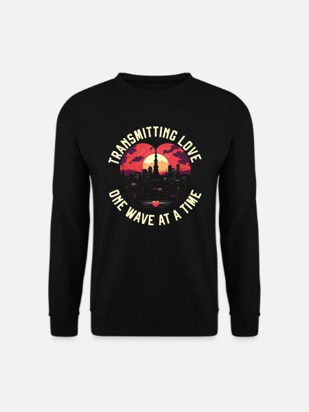 Amateurfunker Morsecode Radioaktivität - Unisex Pullover - Schwarz
