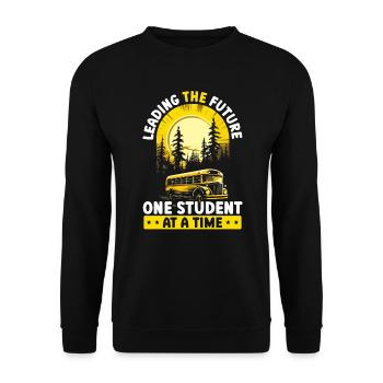 Schulverwalter Schulleiter Admin Squad - Unisex Pullover - Schwarz - Vorne - Alina (178cm) & Michal (187cm)