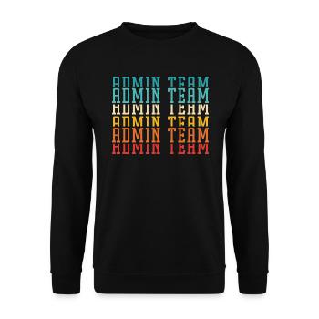 School Administrator Principal Admin Squad - Unisex Sweatshirt - black - Front - Alina (178cm) & Michal (187cm)
