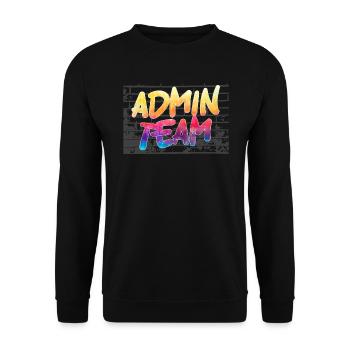 School Administrator Principal Admin Squad - Unisex Sweatshirt - black - Front - Alina (178cm) & Michal (187cm)