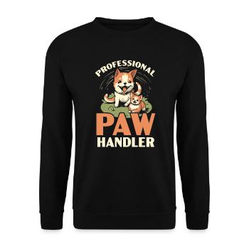 Pet Sitting Pet Lover Dog Walking Dog Sitter - Unisex Sweatshirt - black - Front - Alina (178cm) & Michal (187cm)