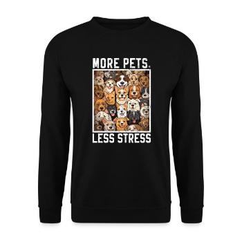 Pet Sitting Pet Lover Dog Walking Dog Sitter - Unisex Sweatshirt - black - Front - Alina (178cm) & Michal (187cm)