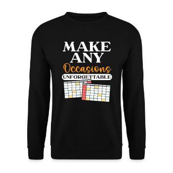 Event Planner Coordinator Job Event Planning - Unisex Sweatshirt - black - Front - Alina (178cm) & Michal (187cm)