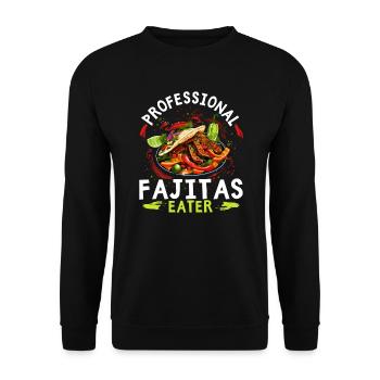 Fajita Tex-mex Cuisine Nourriture Foodie Texas Mexicain - Sweat-shirt Unisexe - noir - Devant - Alina (178cm) & Michal (187cm)