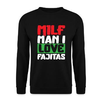 Fajita Tex-mex Cuisine Nourriture Foodie Texas Mexicain - Sweat-shirt Unisexe - noir - Devant - Alina (178cm) & Michal (187cm)