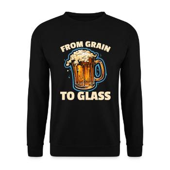 Homebrewing Brewer Beer Making Craft Beer Homebrew - Unisex Sweatshirt - black - Front - Alina (178cm) & Michal (187cm)