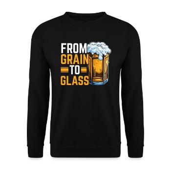 Homebrewing Brewer Beer Making Craft Beer Homebrew - Unisex Sweatshirt - black - Front - Alina (178cm) & Michal (187cm)