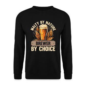 Homebrewing Brewer Beer Making Craft Beer Homebrew - Unisex Sweatshirt - black - Front - Alina (178cm) & Michal (187cm)
