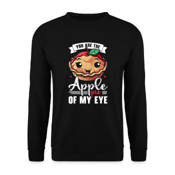 Apple Pie Dessert Food Lover Foodie American Baker - Unisex Sweatshirt - black - Front - Alina (178cm) & Michal (187cm)
