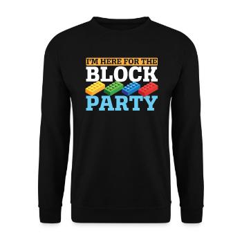 Master Builder Briques Blocs Jouer Jouets - Sweat-shirt Unisexe - noir - Devant - Alina (178cm) & Michal (187cm)