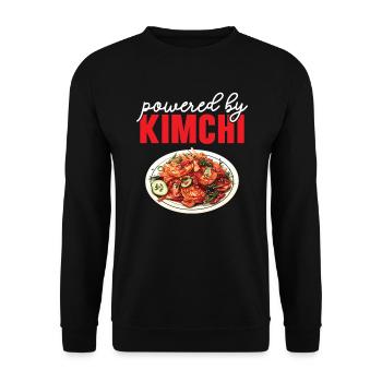 Kimchi Lover Korean Cuisine Spicy Food South Korea - Unisex Sweatshirt - black - Front - Alina (178cm) & Michal (187cm)