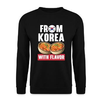 Kimchi Lover Korean Cuisine Spicy Food South Korea - Unisex Sweatshirt - black - Front - Alina (178cm) & Michal (187cm)