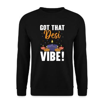 Happy Diwali Diwali Festival Indian Hindu Hinduism - Unisex Sweatshirt - black - Front - Alina (178cm) & Michal (187cm)
