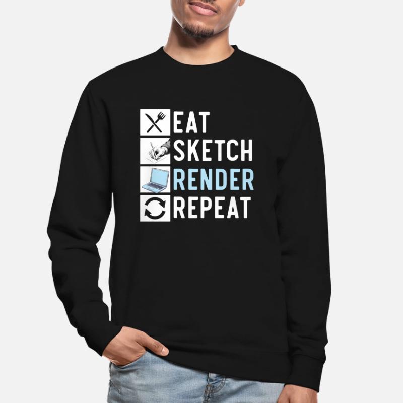 3d Animator Animate Key Frames Rendering Animation Unisex Sweatshirt