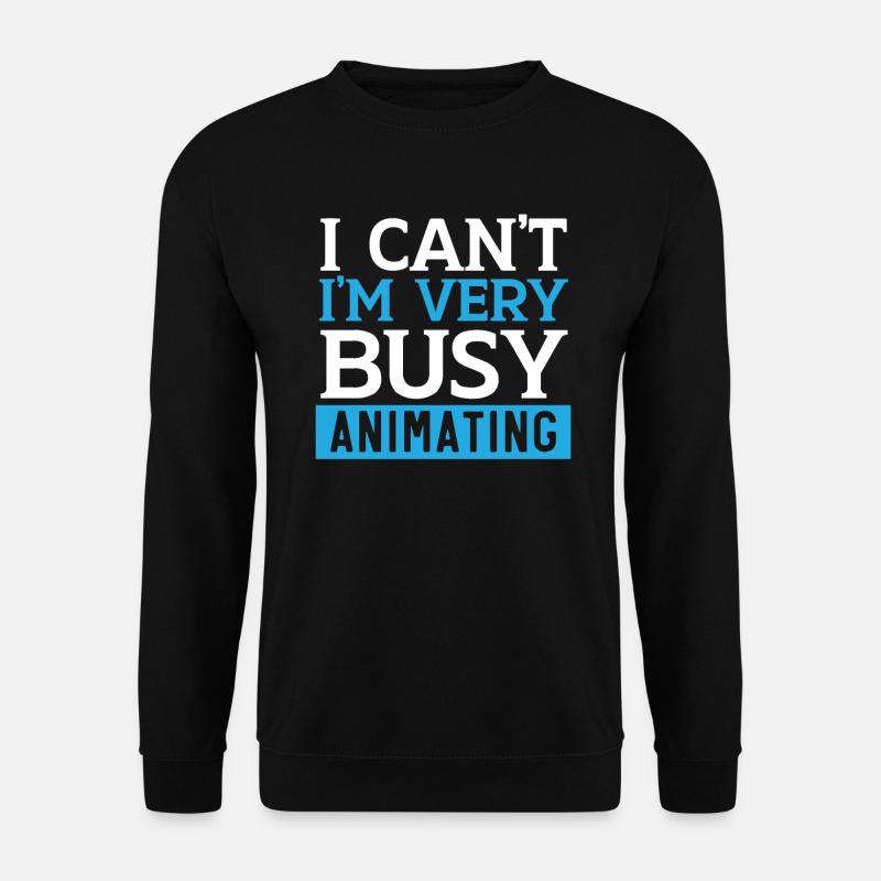 3D-Animator Animieren von Keyframes, Rendern von Animationen - Unisex Pullover - Schwarz