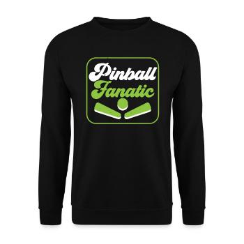 Flipperautomat Arcade-Spiel Klassisches Videospiel - Unisex Pullover - Schwarz - Vorne - Alina (178cm) & Michal (187cm)