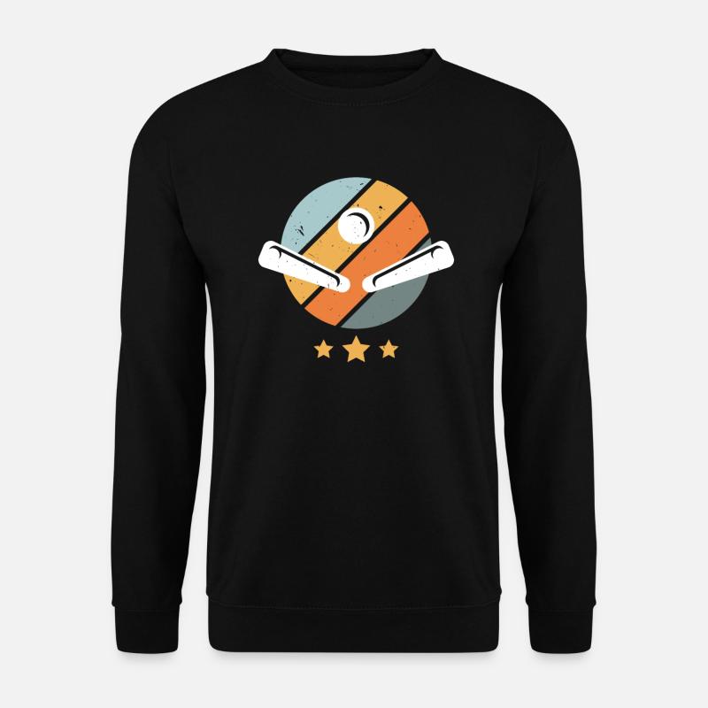 Flipperautomat Arcade-Spiel Klassisches Videospiel - Unisex Pullover - Schwarz