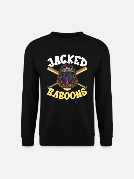 Baboon Monkey Lover Wildlife Animal Zookeeper - Unisex Sweatshirt - black