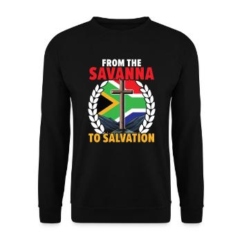 Christianisme afro-américain afro-américain Noir - Sweat-shirt Unisexe - noir - Devant - Alina (178cm) & Michal (187cm)