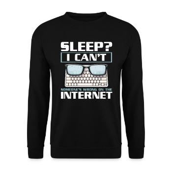 Relecture Travail d’orthographe Grammaire Relecteur - Sweat-shirt Unisexe - noir - Devant - Alina (178cm) & Michal (187cm)