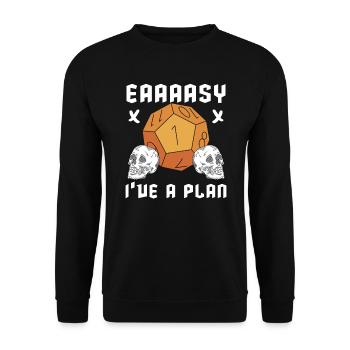 Role Playing Game Video Game Player Gamer Gaming - Unisex Sweatshirt - black - Front - Alina (178cm) & Michal (187cm)