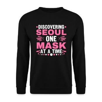 K-Beauty Hautpflege Oppa Korean Beauty Südkorea - Unisex Pullover - Schwarz - Vorne - Alina (178cm) & Michal (187cm)