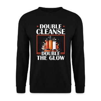 K-Beauty Hautpflege Oppa Korean Beauty Südkorea - Unisex Pullover - Schwarz - Vorne - Alina (178cm) & Michal (187cm)