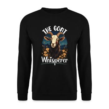 Goat Lover Kid Ranch Wool Farm Animal Farming - Sweat-shirt Unisexe - noir - Devant - Alina (178cm) & Michal (187cm)
