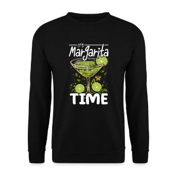 Margarita Lover Alcohol Drinker Mexican Cocktail - Unisex Sweatshirt - black - Front - Alina (178cm) & Michal (187cm)