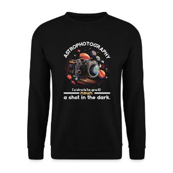Astrophotographie Caméra Astronomie astronomique - Sweat-shirt Unisexe - noir - Devant - Alina (178cm) & Michal (187cm)