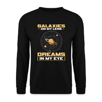 Astrophotographie Appareil photo Astronomie astronomique - Sweat-shirt Unisexe - noir - Devant - Alina (178cm) & Michal (187cm)