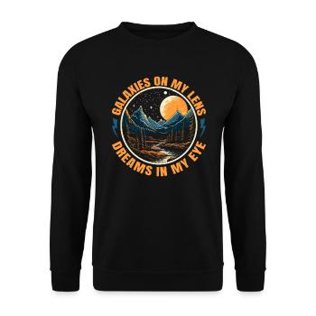 Astrofotografie Kamera Astronomische Astronomie - Unisex Pullover - Schwarz - Vorne - Alina (178cm) & Michal (187cm)