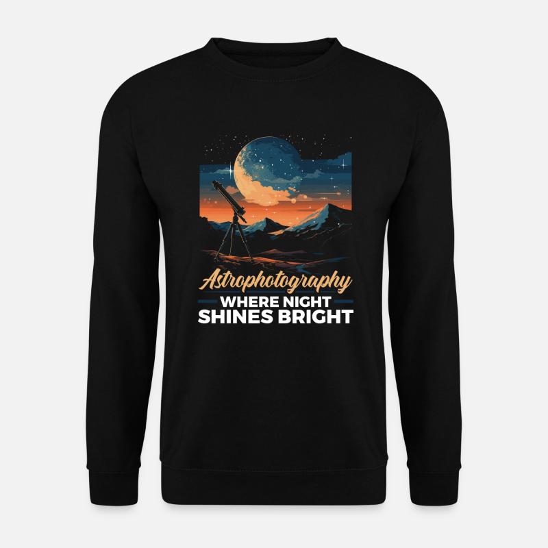 Astrofotografie Kamera Astronomische Astronomie - Unisex Pullover - Schwarz
