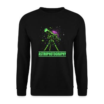 Astrofotografie Kamera Astronomische Astronomie - Unisex Pullover - Schwarz - Vorne - Alina (178cm) & Michal (187cm)