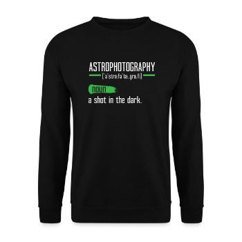 Astrophotographie Caméra Astronomie astronomique - Sweat-shirt Unisexe - noir - Devant - Alina (178cm) & Michal (187cm)