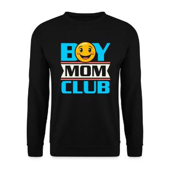 Junge Mama Beste Mama aller Zeiten Mutterschaft Muttertag - Unisex Pullover - Schwarz - Vorne - Alina (178cm) & Michal (187cm)