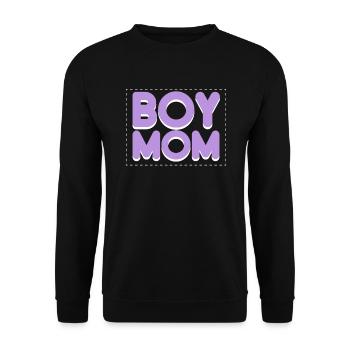 Junge Mama Beste Mama aller Zeiten Mutterschaft Muttertag - Unisex Pullover - Schwarz - Vorne - Alina (178cm) & Michal (187cm)